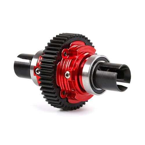 CNC Metal Complete Differential Diff.Gear Set (Red) | for 1/5 Hpi Rofun Baha King Motor Rovan Baja 5B 5T 5Sc Truck Rc Car Parts - color: Red