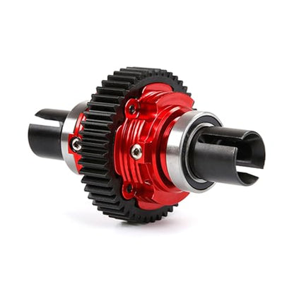 CNC Metal Complete Differential Diff.Gear Set (Red) | for 1/5 Hpi Rofun Baha King Motor Rovan Baja 5B 5T 5Sc Truck Rc Car Parts - color: Red