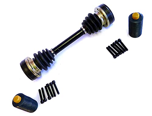 DTA VW2005020050 Rear Left Right Pair - 2 New Premium CV Axles (Drive Axle Assembly) Fits 1966-1979 Super Beetle, 1966-1968 Porsche 912. With Grease Tubes