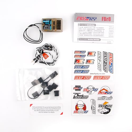 Flysky FBr8 AFHDS 3 Waterproof Receiver (Extended Antenna Version) | 8CH Input i-BUS2 S.BUS i-BUS PPM Fit For AFHDS 3 Protocol Transmitters RF modules Car Boat