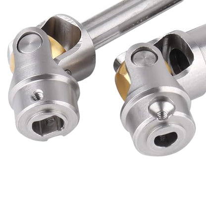 Hobbypark Drive Shafts Steel Metal for TRX4M 1/18 RC Crawler Upgrades Front Rear Center Shaft 2 Pieces