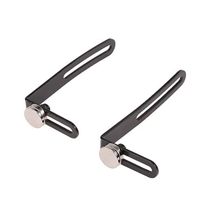 Goolsky 4PCS RC Car Shell Body Mount Metal L-Bracket with Magnet for Traxxas Redcat Axial SCX10 90046 D90 1/10 RC Crawler Car