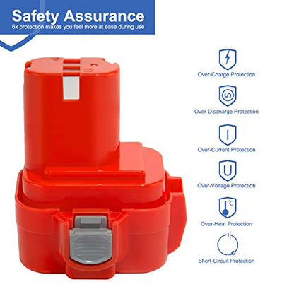 Exmate 9.6V 3.5Ah Battery for Makita PA09 9134 9135 9100 9120 9122 9133 9135A 192595-8 192321-5 192638-6 192404-1