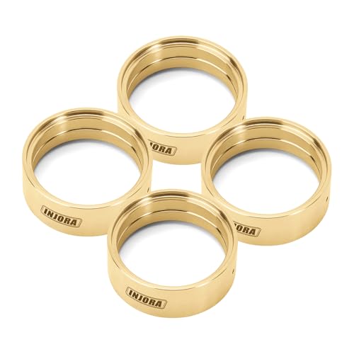 INJORA 27g/pcs 1.3" Brass Inner Beadlock Rings for 1.3" Wheels