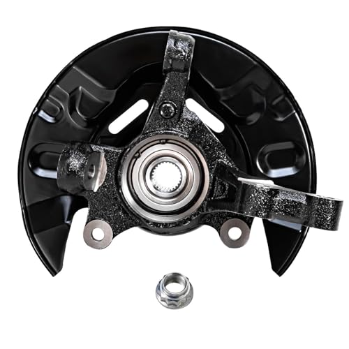 Detroit Axle - Front 4pc Steering Knuckles Kit for 03-08 Toyota Matrix, 2 | Steering Knuckles & Wheel Bearing Hubs 2 Outer Tie Rods 2003 2004 2005 2006 2007 2008 [4-Wheel ABS] Replacement - size: 4SU50495/Kit