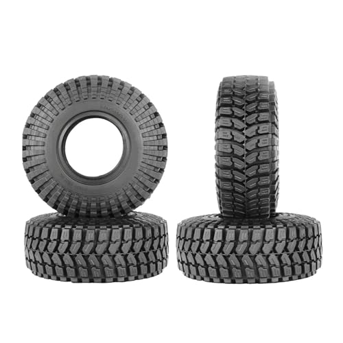 1.55 inch Tires Rubber Tyres for 1:10 RC Crawler Car D90 TF2 Tamiya CC01 LC70 MST JIMNY 90069 (90mm, B) - color: 90mm, B