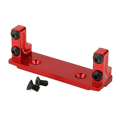 1/10 Metal Alloy Front Axle Servo Mount Holder Servo Fixed Bracket for AXI03004 Capra 1.9 RC Car Alloy Upgrade Parts (Red) - color: Red