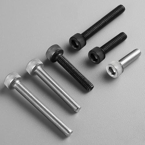 180pcs M3 x 30mm Hex Socket Head Cap Screws Bolts, 304 Stainless Steel 18-8, Allen Socket Drive,Bright Finish, Full Threads,with Hex Spanner - size: M3 x 30mm