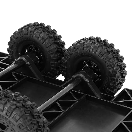 INJORA Utility Trailer with Hitch for 1/18 RC Crawler Car TRX4M Upgrade