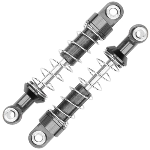 Metal Shock Absorber Damper Suspension with Extender Seat Mount Compatible with 1/12 MN D90 D91 D96 D99 D99S MN90 MN99S WPL C14 C24 C34 1/16 RC Crawler Car (Titanium) - color: Titanium