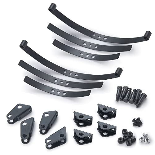 RC Car Steel Rear Leaf Springs Set HighLift Chassis for 1/14 Tamiya RC Tractor Truck Upgrade - color: Rear