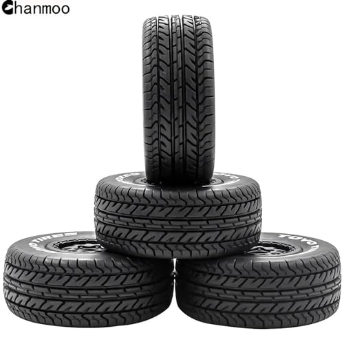 1/10 RC Short Course Truck Wheels and Tires with 12mm Hex 1:10 Scale Off Road Tyres for 1/10 RC Off-Road Car Traxxas TRX4 Slash Arrma Losi Tenacity Vkar 10sc Hpi RC Buggy Car 4PCS (D Tires) - color: D Tires