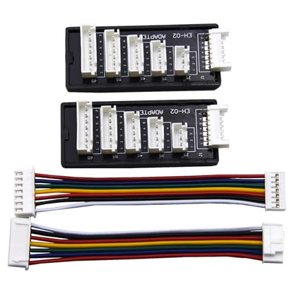 Blomiky 2 Pack JST-XH-7P to 2S-6S 7.4V-22.2V Charge Convert Boards and Balance Socket Cables for B6 C150 Balance Charge/XH-7P Board *2