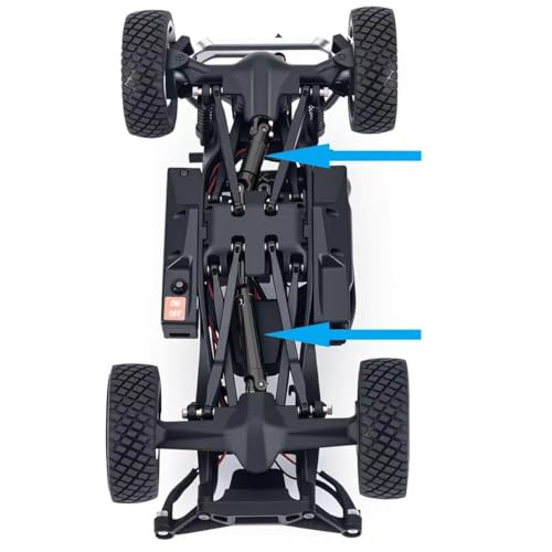 SCX30 Driveshaft Front Rear Drive Shaft for 1/30 Axial RC Crawler Upgrades (Stainless Steel, Black) - color: Driveshaft