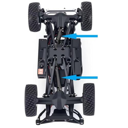 SCX30 Driveshaft Front Rear Drive Shaft for 1/30 Axial RC Crawler Upgrades (Stainless Steel, Black) - color: Driveshaft