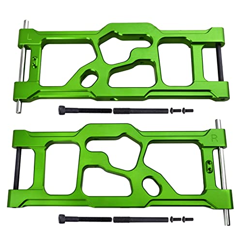 Aluminum Rear Lower Suspension Arms for ARRMA Kraton 8S BLX 1/5 Scale RC Truck (1 Pair), Replaces ARA330590 Upgrades (Green) - color: Green