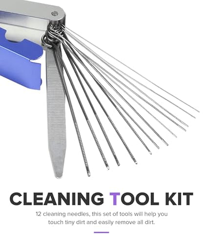 Car Brushes,Carburetor Cleaning Kit,Carb Cleaning Kit with 1 Single Head Brush 23 Needles 5 Nylon Brushes 1 Scraper and 4 Cleaning Hooks,Essential for Maintaining Motorcycles,ATVs,Lawn Mowers