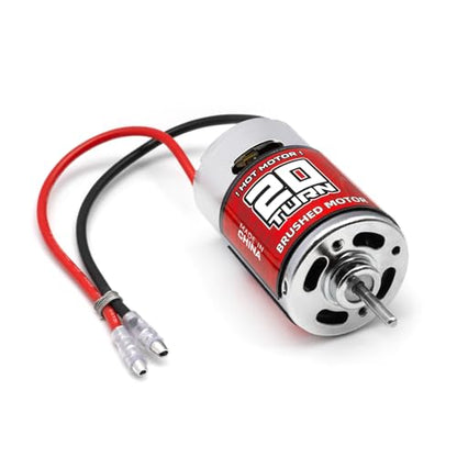 RC Motor 550 20T Brushed Motor Splash-Proof for 1/10 Trx4 Slash ARRMA Granite Senton Axial Redcat HSP HPI Crawler Off-Road,Racing,Drifting,Highway Slow High Speed Car (20T)