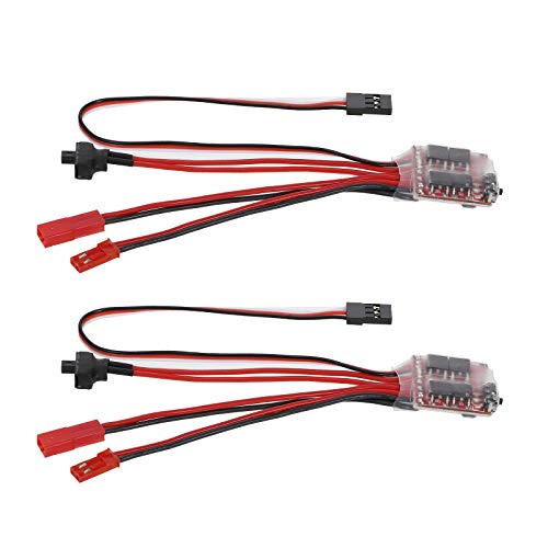 GoolRC 2PCS 30A ESC Brushed Electric Speed Controller Forward Reverse Brake Dual Way ESC for 130 180 260 Motor 1/16 1/18 1/24 Car Boat Tank
