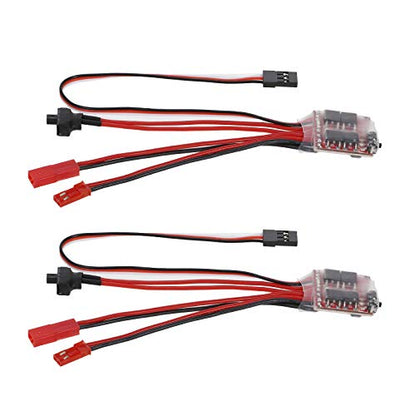 GoolRC 2PCS 30A ESC Brushed Electric Speed Controller Forward Reverse Brake Dual Way ESC for 130 180 260 Motor 1/16 1/18 1/24 Car Boat Tank