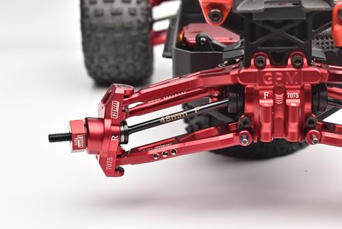4140 Medium Carbon Steel Front Or Rear CVD Drive Shafts with Aluminum 7075 Wheel Hex for Arrma 1:18 4WD Granite GROM MEGA 380 BRUSHED-ARA2102 / Typhon GROM MEGA 380 BRUSHED-ARA2106 Upgrades - Blue