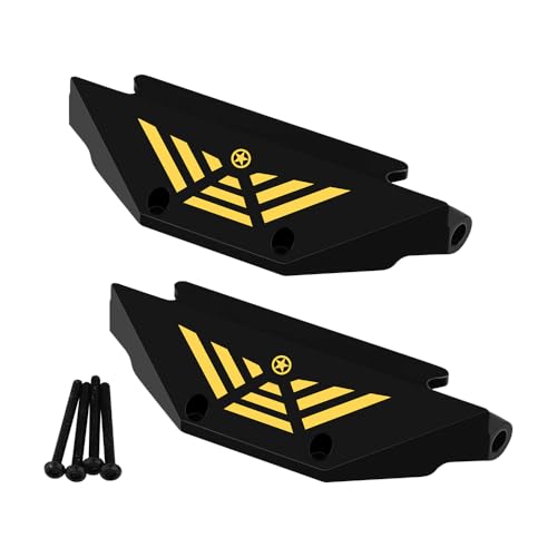 Brass Black Coating Side Plates Pedal Body Bracket for 1/24 RC Crawler Axial AX24 Car DIY Chassis Frame Kit Metal Upgrade Parts