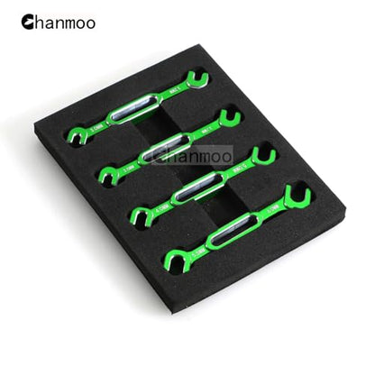 RC Wrench Turnbuckle Nut Ball 3.0/3.2/3.5/3.7/4.0/5.0/5.5/6.0mm Joint Remover Universal Repair Tools Set For 1/10 1/8 1/24 RC Crawler Truck Car Boat Drone (Green) - color: Green