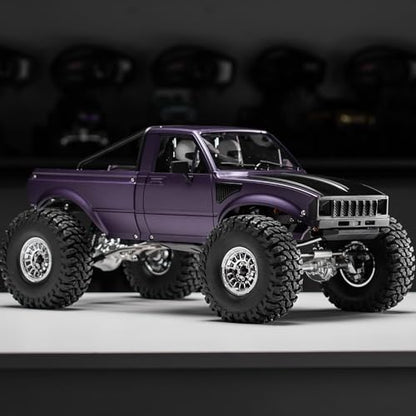 INJORA IR60 Hard Body with Interior & Bed Cage for 1/10 RC Crawler (Purple) - color: Purple