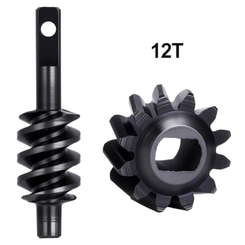 Differential Gear Worm Gear Set,Harden Steel Axle Gears for 1/30 Axial SCX30 RC Crawler Upgrade Parts, 2 Sets (2/12T,Overdrive 33%)