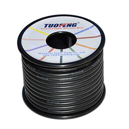 TUOFENG 12 AWG Silicone Wire - Flexible Tinned Copper, Red/Black 70ft - size: 12 AWG 2 colors wire 35ft