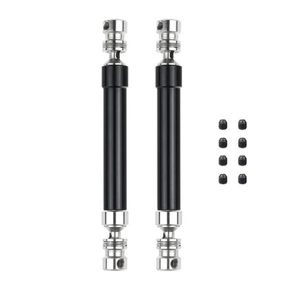 2 Set Metal CVD Drive Shaft 110-160Mm for 1/10 RC Rock Crawler Axial SCX10 90046 TRAXS RTX4, Silver & Black - (Color: Peacock Blue)
