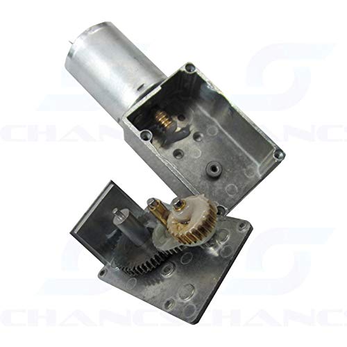 DC Worm Gear Motor 370WG 12V DC 0.6RPM Inversion Reducer for Automation Equipment - size: 12V, style: 0.6 RPM