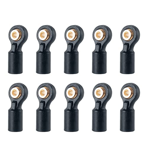 10PCS M2 Plastic Tie Rod End Ball Joint Link Ball Head Holder, #B | For 1/10 Axial SCX10 90046 90047 TRX4, RC Crawler Car - color: #B