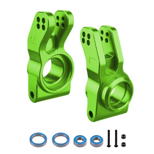 Aluminum Rear Hubs Stub Axle Carriers Knuckles for 1/8 ARRMA Typhon Talion 6S, 1/7 Infraction Limitless Mojave 6S BLX Upgrades, Replaces AR330193 (Green)
