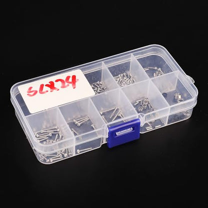 Stainless Steel Screws Set with Box for 1/24 RC Crawler Car Axial SCX24 AX24 Upgrade Part