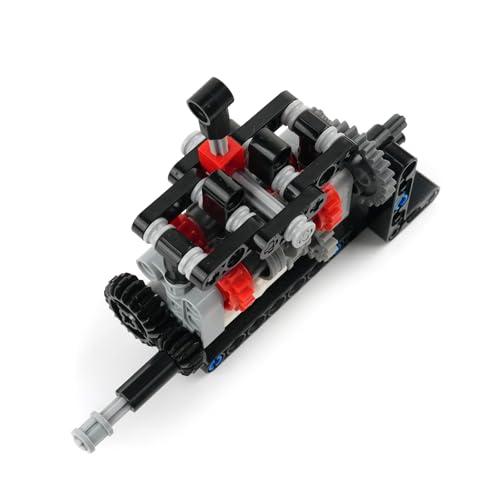 4-Speed Manual Transmission Model Kit, DIY Educational Gearbox Building Blocks Set, STEM Engineering Toy with Technical Parts for Teens and Adults