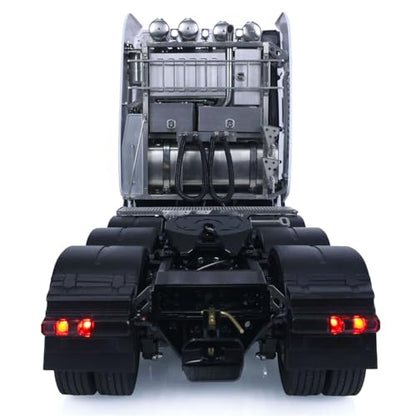 wheelfun 1/14 Metal RTR DIY RC Tractor Trucks 8x8 for Remote Control Cars Upgraded Equipment Rack 3Grade Gear Box Hobby Grade Model