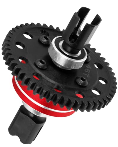 46T Upgrades Part Differential Slipper for 1/8 Outcast/Kraton/Notorious 6s BLX,1/7 Mojave/Felony 6s BLX,#45 Steel Spur Gear Slipper Clutch Diff Gear Hops Up.Red - color: Red(46t)