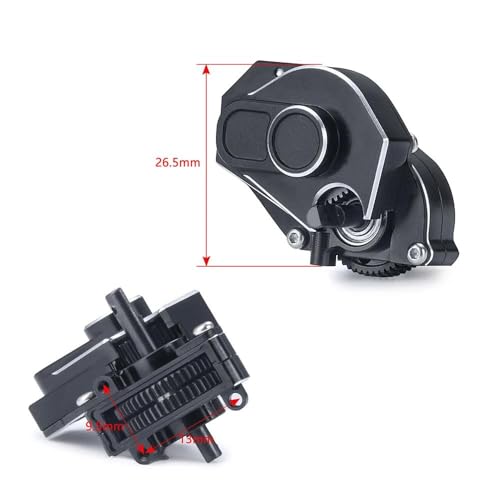 COMODO RC Crawler Transmission Gearbox 2 Speeds 1/24 Scale CNC Aluminum for SCX24 All Series