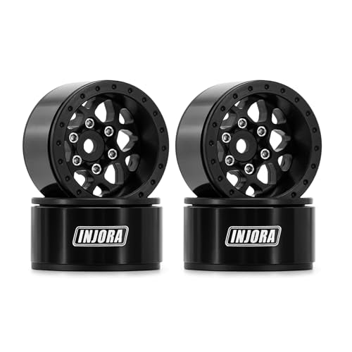 INJORA 1.0 Aluminum Offset -4.7mm Beadlock Wheel for 1/24 1/18 RC (W1013)
