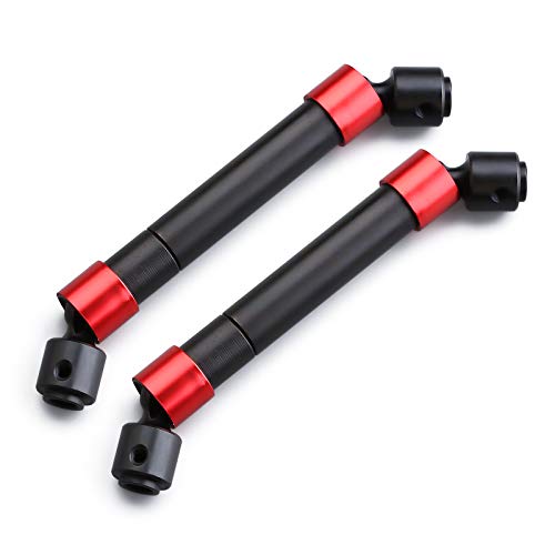 INJORA 2PCS Metal CVD Drive Shaft for 1/10 RC Car Crawler 312MM Wheelbase TRX-4 - size: For 312mm