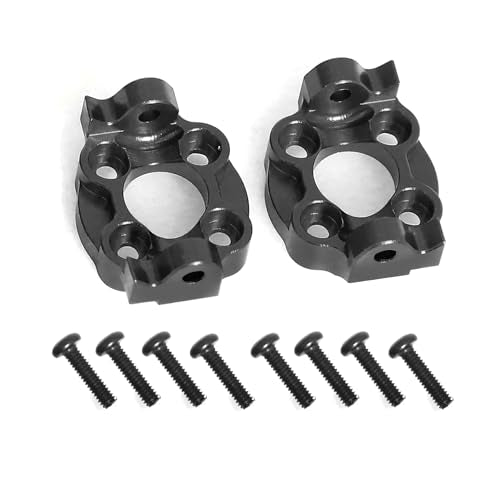 Aluminum Front C Hub Carrier C-seat RC Upgraded Parts for LOSI 1/18 Mini LMT 4X4 Brushed Monster Truck RTR-LOS01026 RC Car, Black - color: Black C-seat