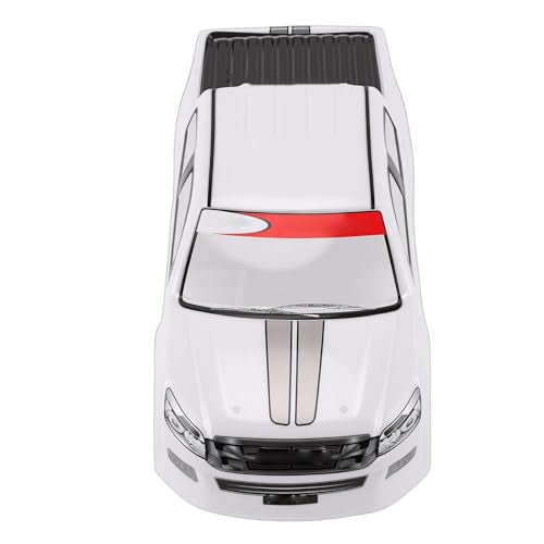 Vikye 1/10 RC Car Body Shell, Lightweight Replacement Cover Case with Clear Patterns, for 26cm Wheelbase On Road Cars (White) - color: White