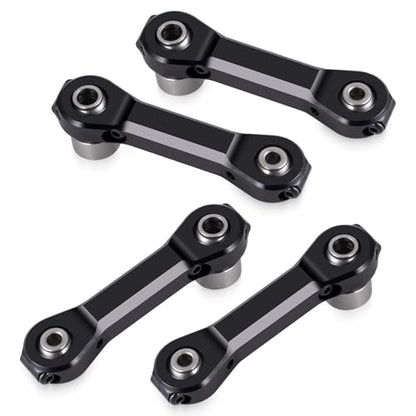 4Pcs Aluminum Anti-Roll Sway Bar Suspension Arm Linkage，Black | Upgrade Parts, For 1/5 Losi DBXL 2.0 RC Car - color: Black