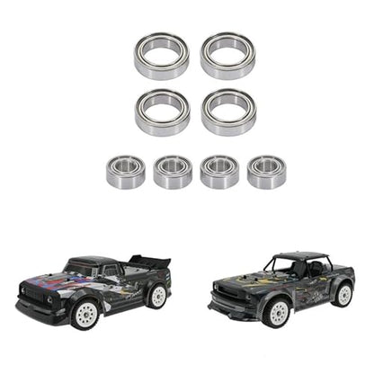 Double Rubber Seal for SG1603 SG1604 for UDIRC UD1601 UD1602 UD1603 UD1604 1/16 rc Car Spare Parts Accessories 8Pcs Ball Bearing Set