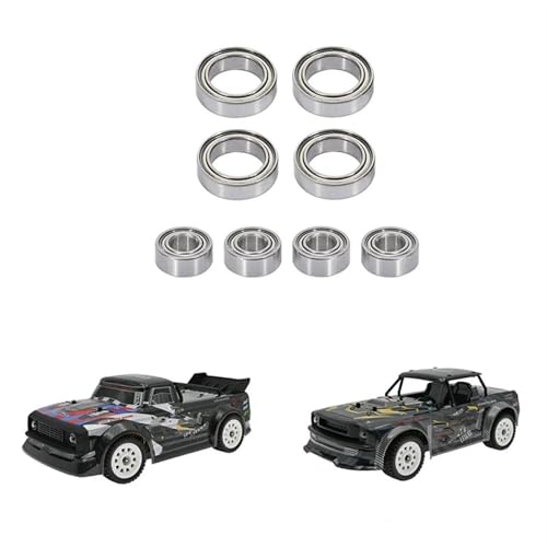 Double Rubber Seal for SG1603 SG1604 for UDIRC UD1601 UD1602 UD1603 UD1604 1/16 rc Car Spare Upgrade Accessories 8Pcs Ball Bearing Set