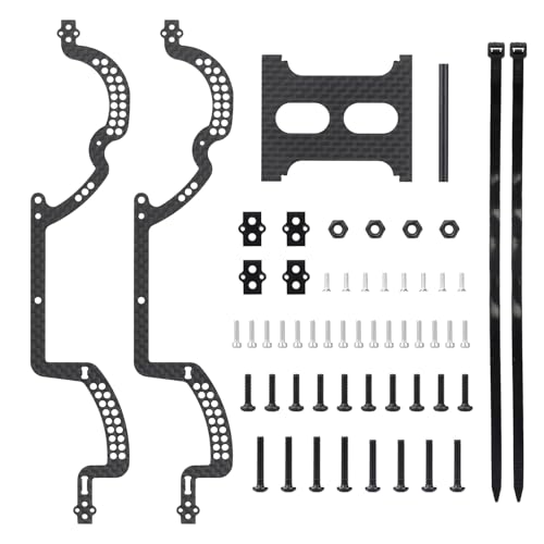 Carbon Fiber LCG for 1/18 Traxxas TRX4M Defender Bronco Chassis Frame Kit Upgrades Parts