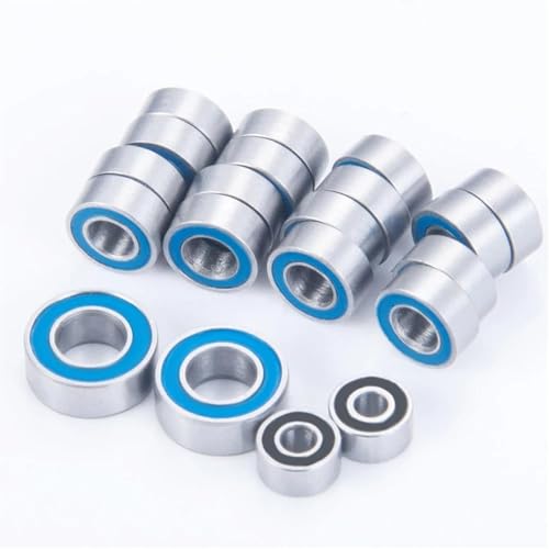 Bearing Kit for Axial for SCX24 90081 AXI00001 AXI00002 AXI00004 AXI00005 AXI00006 20PCS Steel Ball Bearing Set 1/24 RC Crawler Car