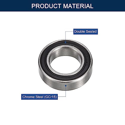 MR148-2RS Deep Groove Ball Bearings, ID 8mm x OD 14mm x Width 4mm Miniature Bearings, Double Rubber Sealed Ball Bearing Pre-Lubricated Chrome Steel Z2 Lever 10pcs - size: MR148-2RS 8x14x4mm