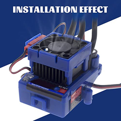 OGRC ESC Cooling Fan for 1/10 traxxas Slash 4x4 Stampede 4x4 Rustler | VXL-3s ESC Heat Sink Cooling Fan 28000RPM ESC Fan Heatsink Traxxas 3340 Velineon VXL-3s ESC Fits 1/8 1/10 RC Car Truck